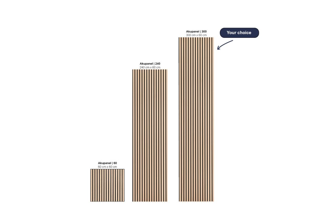 Akupanel | 300 different sizes